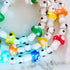 Arc-en-ciel | Argent sterling 925 | Bracelet de luxe en forme de champignon en verre Firefly